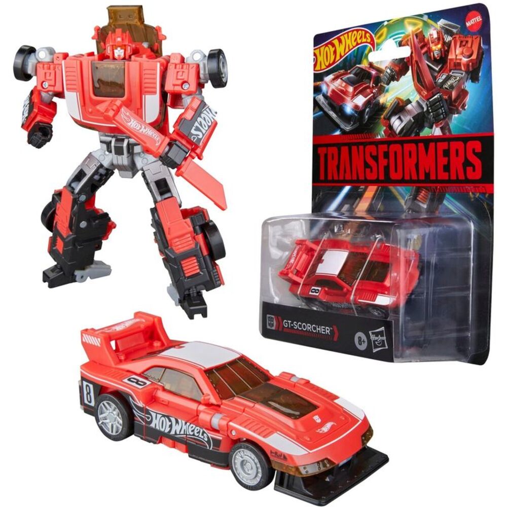 Transformers x Hot Wheels - GT-Scorcher Converting 5" Figure  COLLECTIBLES